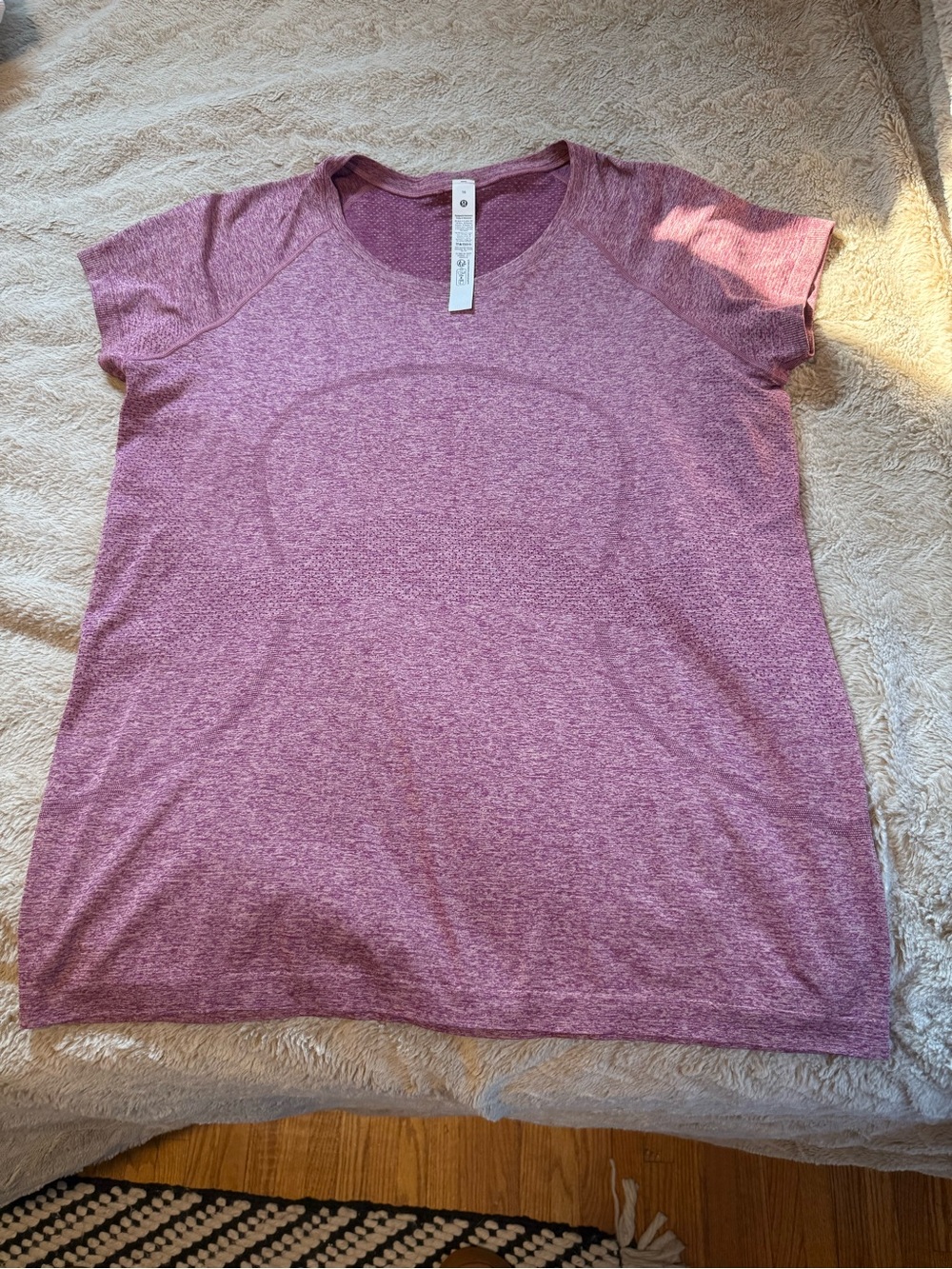 lululemon athletica Heathered Mauve Short-Sleeve Tee